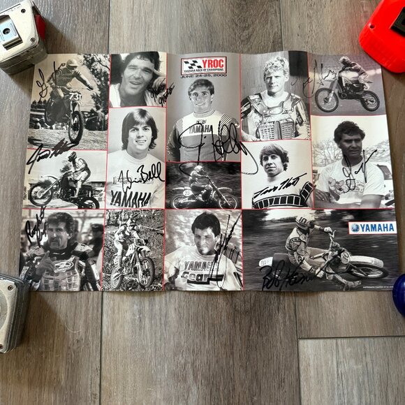 2000 YAMAHA WEEKEND OF CHAMPIONS AUTOGRAPHED POSTER - Picture 1 of 11